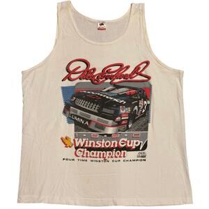 Vintage 1991 Dale Earnhardt Tank Top Winston Cup Champion Men's XL USA